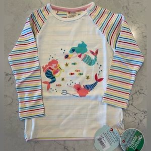 Piccalily 3-4T mermaid long sleeve tee NWT